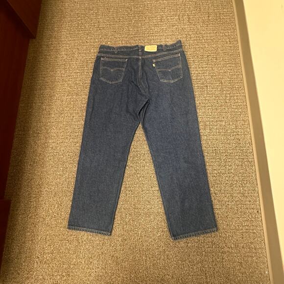 VTG Levis 540 Jeans Mens Blue Size 42x30 Leather Tab‎ Classic Straight Leg - Picture 2 of 10